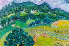 On the ranch-Oil on canvas