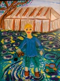 Welles Painting-Acrylic on the glass
