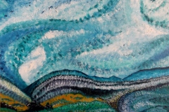  The sky-Oil on canvas